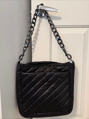 Think Royln Black The Cloud Bag with chain handle